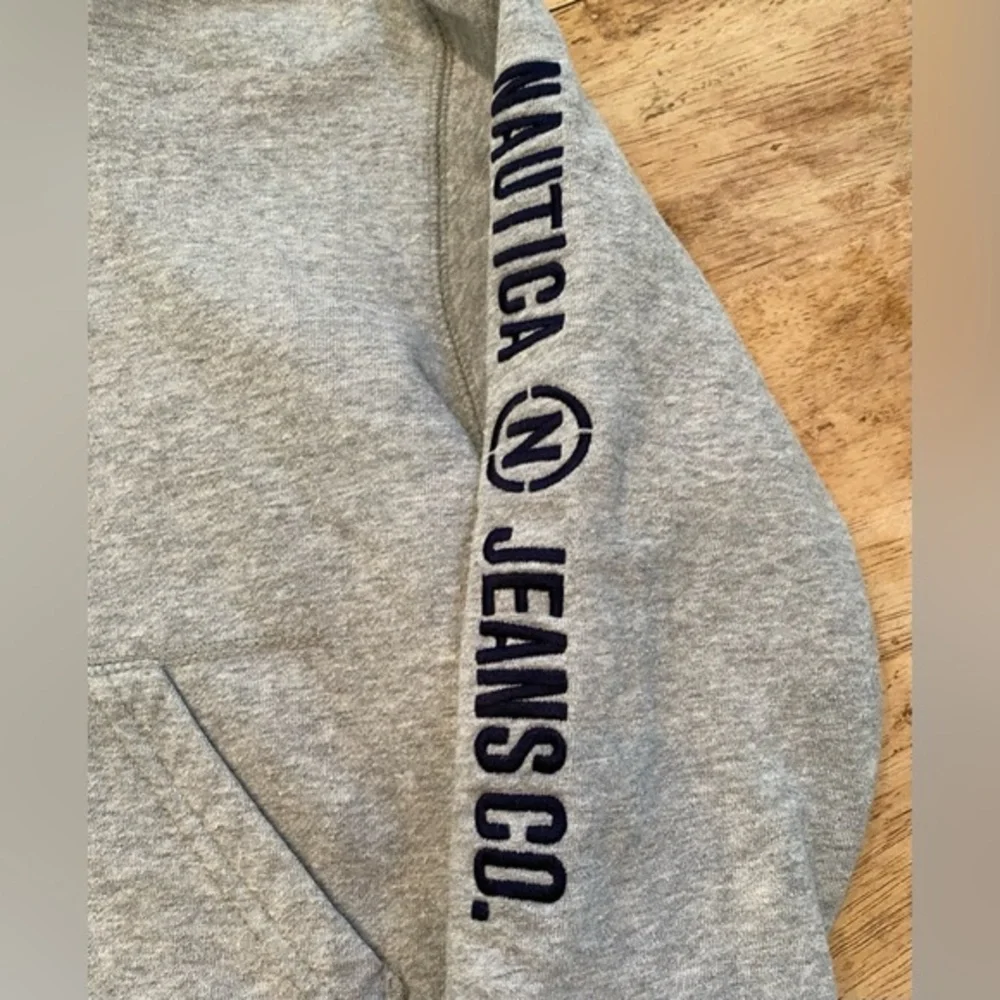 Vintage Nautica Youth XL Size 7 Gray Hoodie Pullover‎